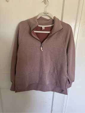Balance Collection Mauve Quarter-Zip Pull Over